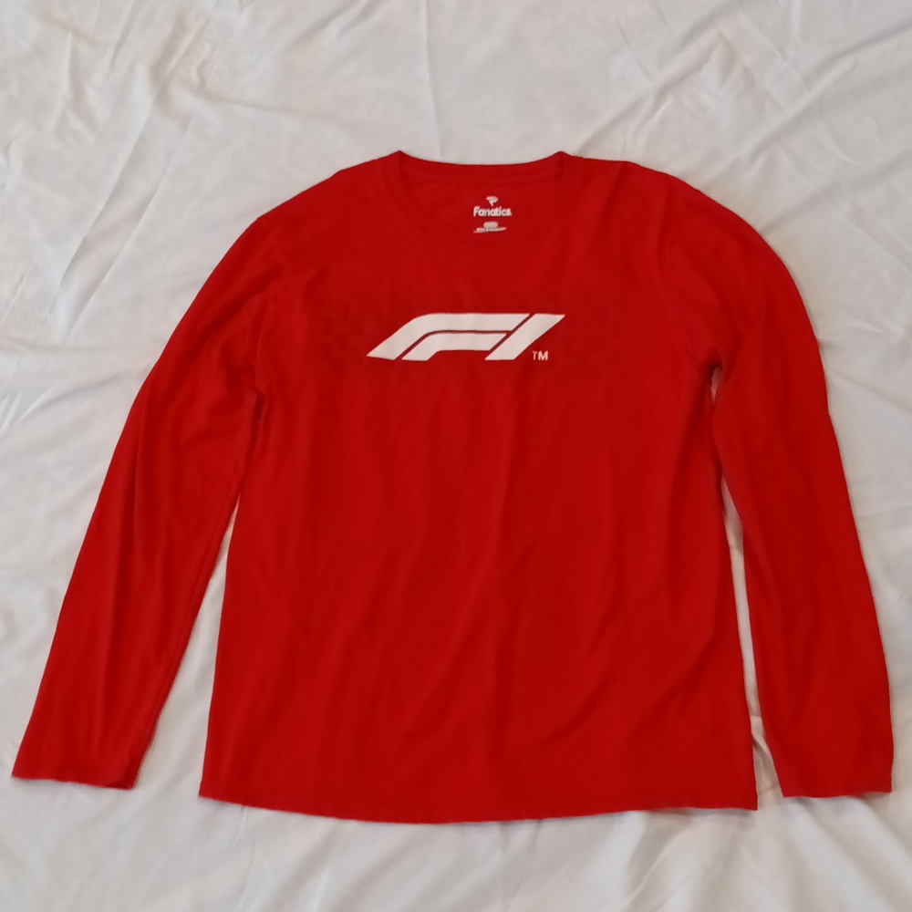 Red fanatics, medium long sleeve formula 1 T-shirt